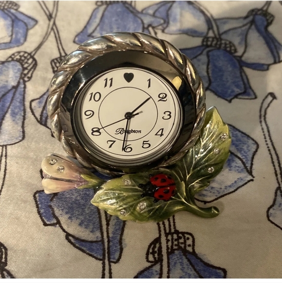 Brighton Desk Clock w/ladybug - Picture 5 of 5